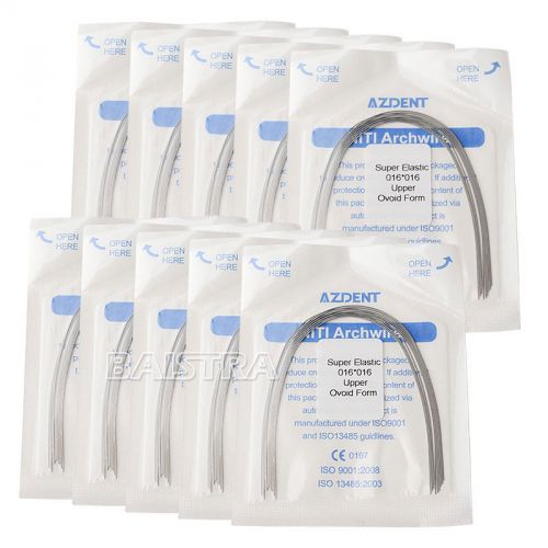 200X Dental Orthodontic Super Elastic Niti Rectangular ArchWire 16*16 Upper CA