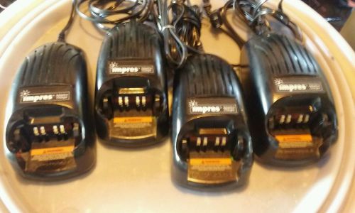 MOTOROLA IMPRES ADAPTIVE CHARGER (lot of four) XTS5000 - XTS3000 - XTS2500 1500