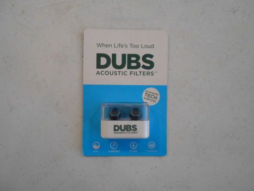 Brand New Dubs Acoustic Filters Advanced Tech Earplugs City Concert Plane