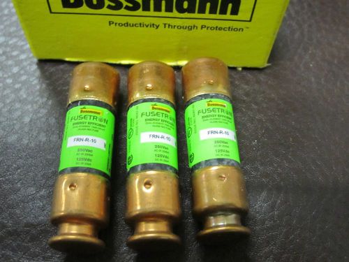 Cooper bussmann frn-r-10 fusetron class rk5 fuses x03 quantity 10 for sale