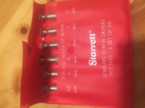 Vintage L.S. STARRETT JEWELERS SCREWDRIVER SET S555-6 PRECISION