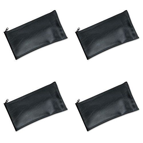 MMF Industries Leatherette Zipper Wallet, 11 x 6 Inches, Black (2340416W04), 4