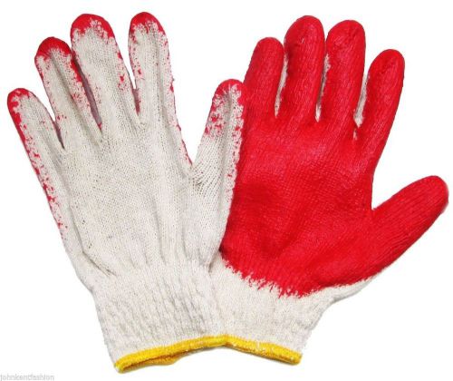 240 pairs wholesale Korean Premium Red latex coated cotton Grip glove