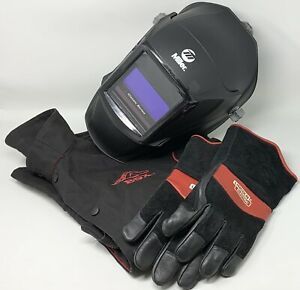 Miller Classic Series VSi Auto Darkening Welding Helmet, Jacket &amp; Gloves Bundle