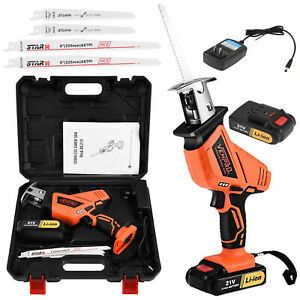 New 21V 1500mAh Cordless Reciprocating saw With Battery&amp;charger recip sabre saw