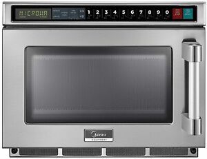 Midea Equipment 2117G1A Commercial Microwave, 2100 Watts, Stainless Steel