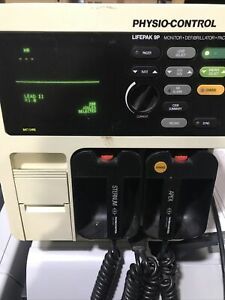 Physio-Control Lifepak 9 Monitor Defribilator Pacemaker Lifepak 9p W/Power Cord