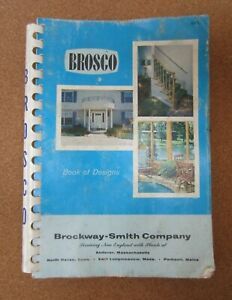 Vintage BROSCO Book of  Designs Catalog Brockway Smith Company