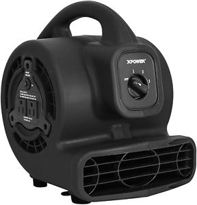 XPOWER P-80A Mini Mighty Air Mover, Floor Fan, Dryer, Utility Blower with Built-