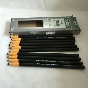 Dixon Phano Black China Markers 00077 10 count USED BOX