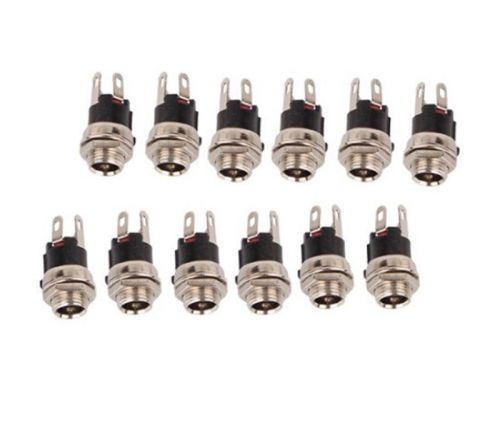 Practical High Quality New 10pcs 5.5mm X 2.1mm DC Power Supply Metal Jack Socket