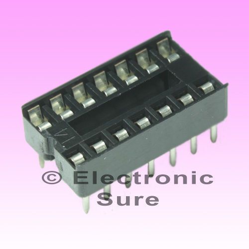 20 pcs 14 pin dip ic socket solder type 2.54mm dip-14 for sale