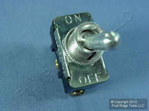 Leviton SPST 11/16&#034; Bat Toggle Switch ON-OFF 15A-125V 10A-250V 5731 Carded