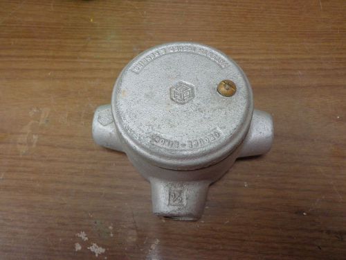 Crouse hinds 1/2&#034; explosion proof  condulet 3-way outlet box &amp; top #1760 new for sale