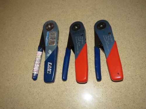 ^^ LOT OF THREE DANIEL DMC  M22520/2-01 MH-800   CRIMPERS  -  ( LLLL )