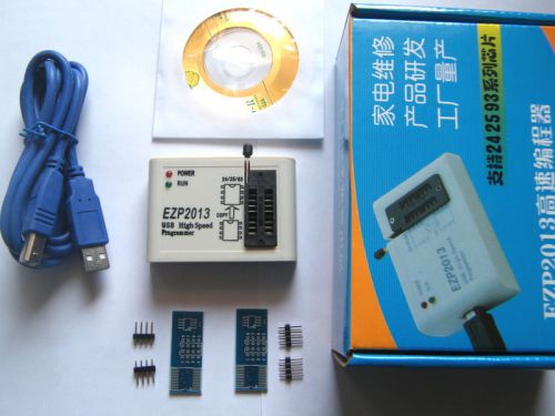 Ezp2013 usb2.0 programmer spi support 24 25 93 eeprom flash bios chip + software for sale