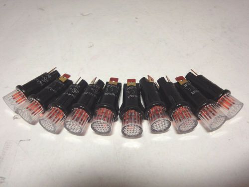 Solico 28V .6W Orange Round Indicator Light Lot of 10 (Pcs)