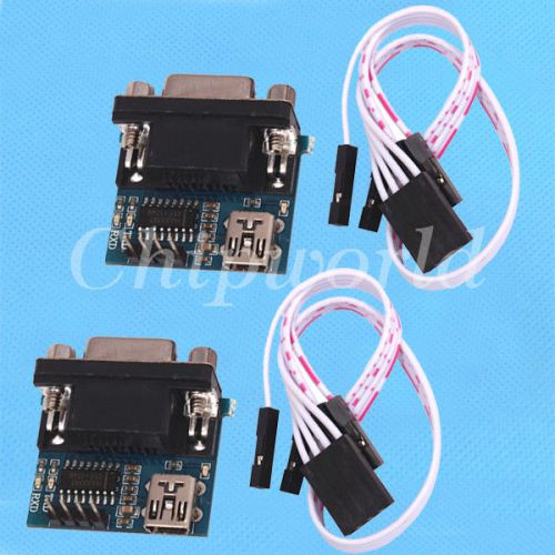 2pcs RS232 To TTL Converter Module Serial Module MAX3232 MINI USB