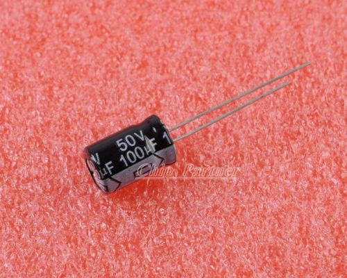 10PCS 100UF 50V Radial Electrolytic Capacitor