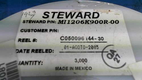 375-PCS IND 90OHM 100MHZ 1.5A 1206 T/R MI1206K900R-00 1206K900R00 MI1206K900R00