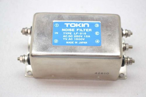 NEW TOKIN LF-215 NOISE FILTER 250V-AC 15A AMP D431477