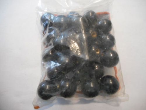 REID TOOL CO. FULL BAG OF 25 BLACK SCREW ON KNOBS / HANDLES  # B-2