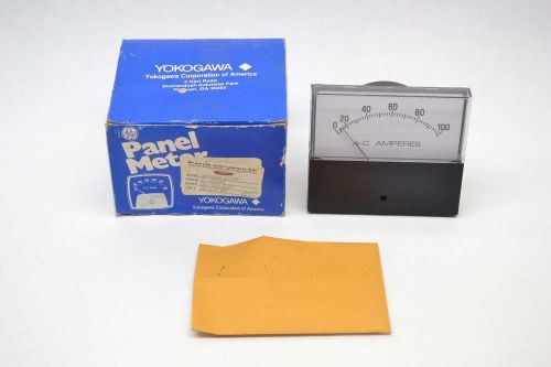 YOKOGAWA 251340L5PK 0-100A AMP AC AMPERES BRANOM AMMMETER PANEL METER B473505