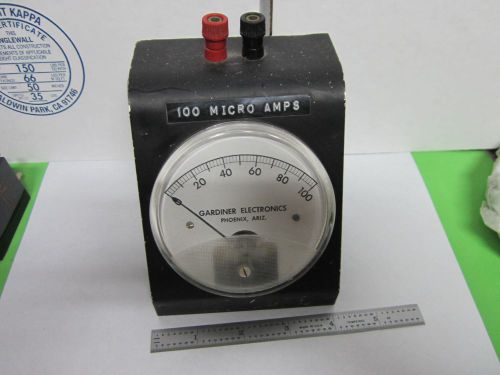 VINTAGE MICROAMPERES GARDNER ELECTRIC DISPLAY AMPS METER BIN#L1-ii