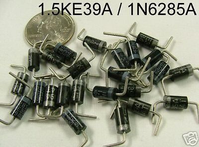 ( 25 PC) MOTOROLA 1N6285A-1.5KE39A VOLTAGE SUPPRESSORS