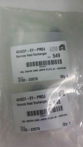 APPLIED MATERIALS 0150-20578 CABLE EBARA EMO JUMPER PLUG A-SERIES LOT OF 2