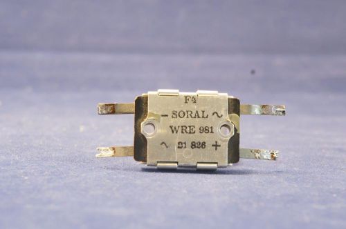 Vintage Soral Selenium Rectifier - full wave - made in France -Tested!