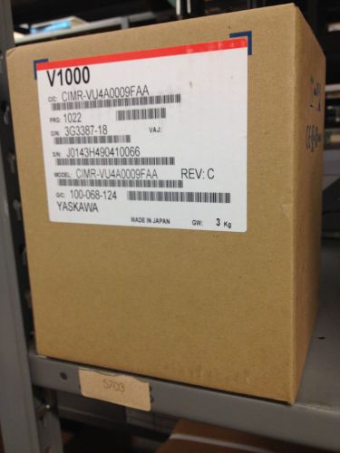 Yaskawa 5hp 8.8 amps v1000 vfd cimr-vu4a0009faa variable frequency drive nib for sale