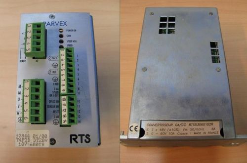 PARVEX Servo Drive RTS 10/20-60T - 60V 10A