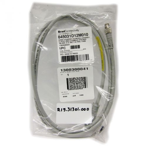 NEW Brad Woodhead 845031 Drop Cordset 1m Cable DeviceNet Dnet 90 845031D12M010