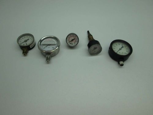 LOT 5 WIKA SMC ARO ASHCROFT ASSORTED PRESSURE GAUGE 0-60 0-100 0-160 PSI D394517