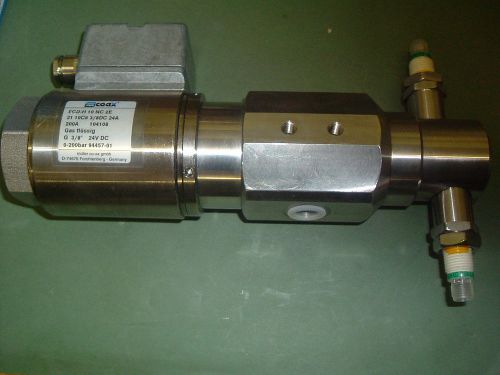 MULLER COAX VALVE ECD H 10 NC 2E  0-200 BAR G 3/8 24VDC  NEW  RE-PACKAGED