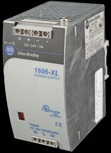 Allen bradley 1606-xl 24vdc 5a 120w 1-output din-rail power supply 1606-xl120d for sale