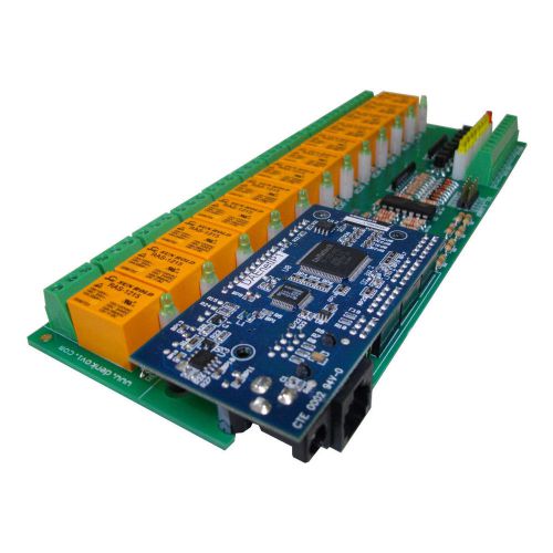 Denkovi-IP SNMP WEB Module,12Relay,16 analog/digital Input,DAE-PB-RO12/DI8/AI8