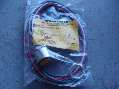 Lot of 6 TURCK Sensor Cable Assemblies NEW RKF86-0.5M/14.5/NPT W/LN