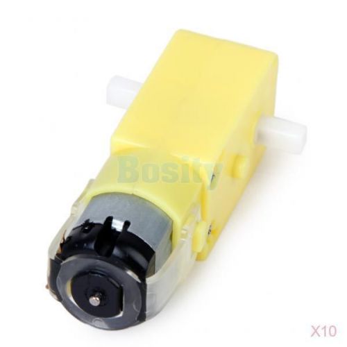 10x DC 3V-12V  70mA 130 rpm Geared Motor Gearmotor for ARDUINO Robot Smart Car