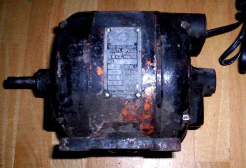 Vintage Sunlight Motors 1/4th HP Electric Motor USA OHIO 1750 RPM Tool