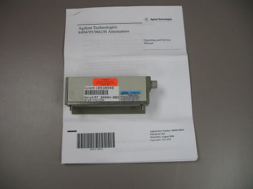 Agilent 8494H-002 ATTENUATOR, 0-11dB, 18GHZ PROGRAMMABLE