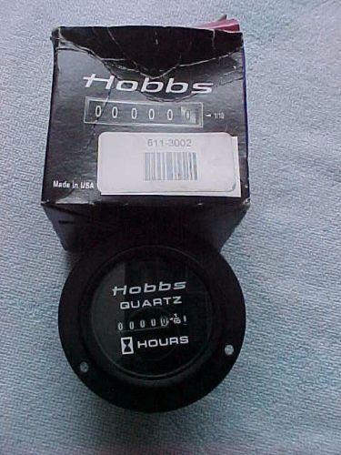 Hobbs Quartz Hour Meter 12 Volts   85097  611-3002 Free U.S. Shipping