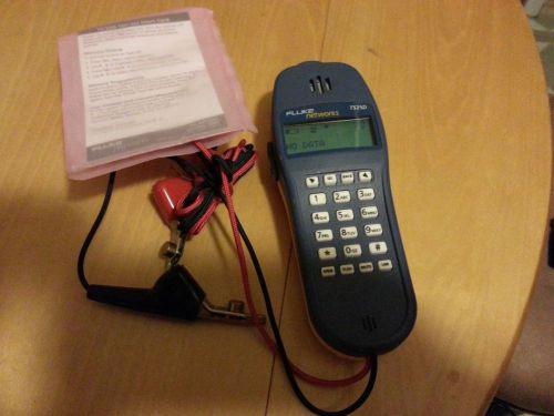 Fluke Networks TS25D Test Set  Data Safe/Override/Hands Free Spkrphone/Caller ID