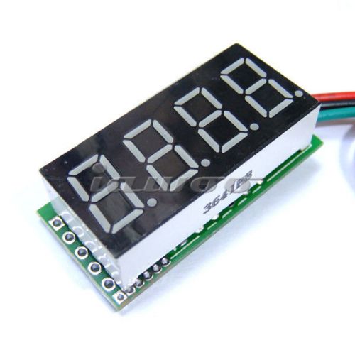 DC 0-200V Red LED Digital Voltmeter Car Motorcycle Battery Panel Meter Monitor