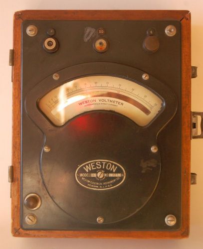 ANTIQUE WESTON AC DC VOLT METER