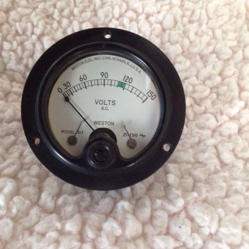 Vintage Weston 517 A/C Volt meter 0 to 150