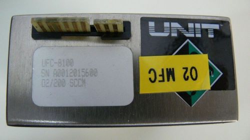 Unit UFC- 8100 O2 Gas Range 200SCCM Mass Flow Controller