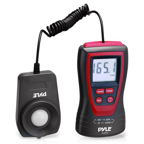 Pyle-Meters PLMT15 Handheld 200000 Lux Max Range Lcd Display Light Photometer