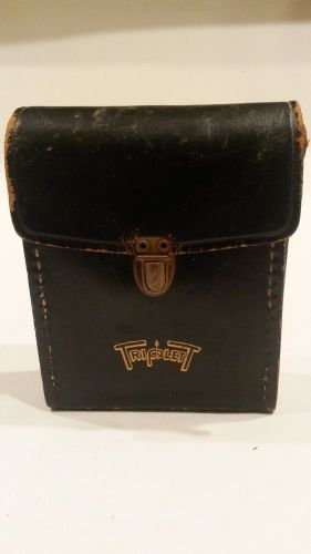 Rare Vintage Triplett Leather Hard Case With Owner&#039;s Name &amp; Hand Writing